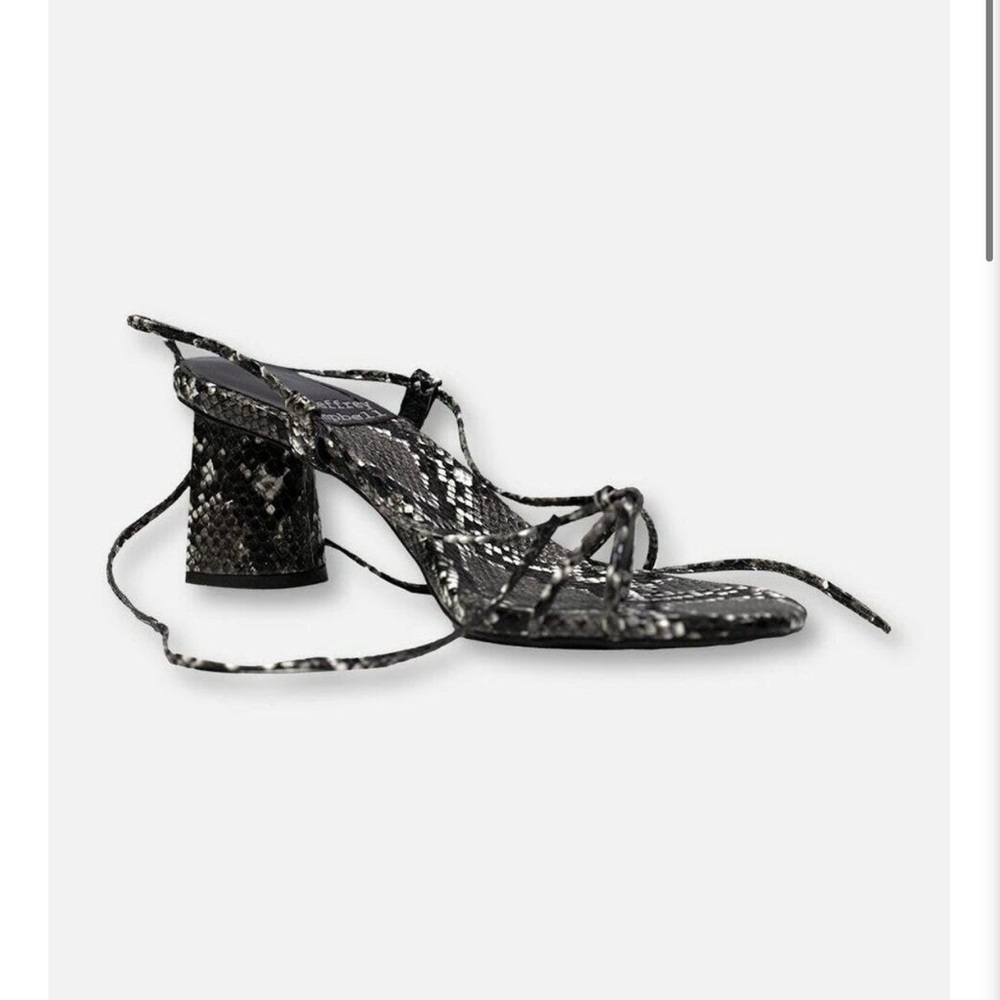 NWB Jeffrey Campbell Xifeng Snakeskin Sandal